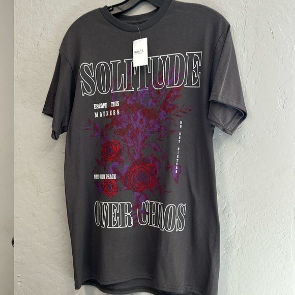 Brooklyn Cloth Other - SOLITUDE OVER CHAOS T-SHIRT NWT